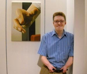 Logan Madsen Wins Artist Award at Utah Connect for His Painting, "Grab"